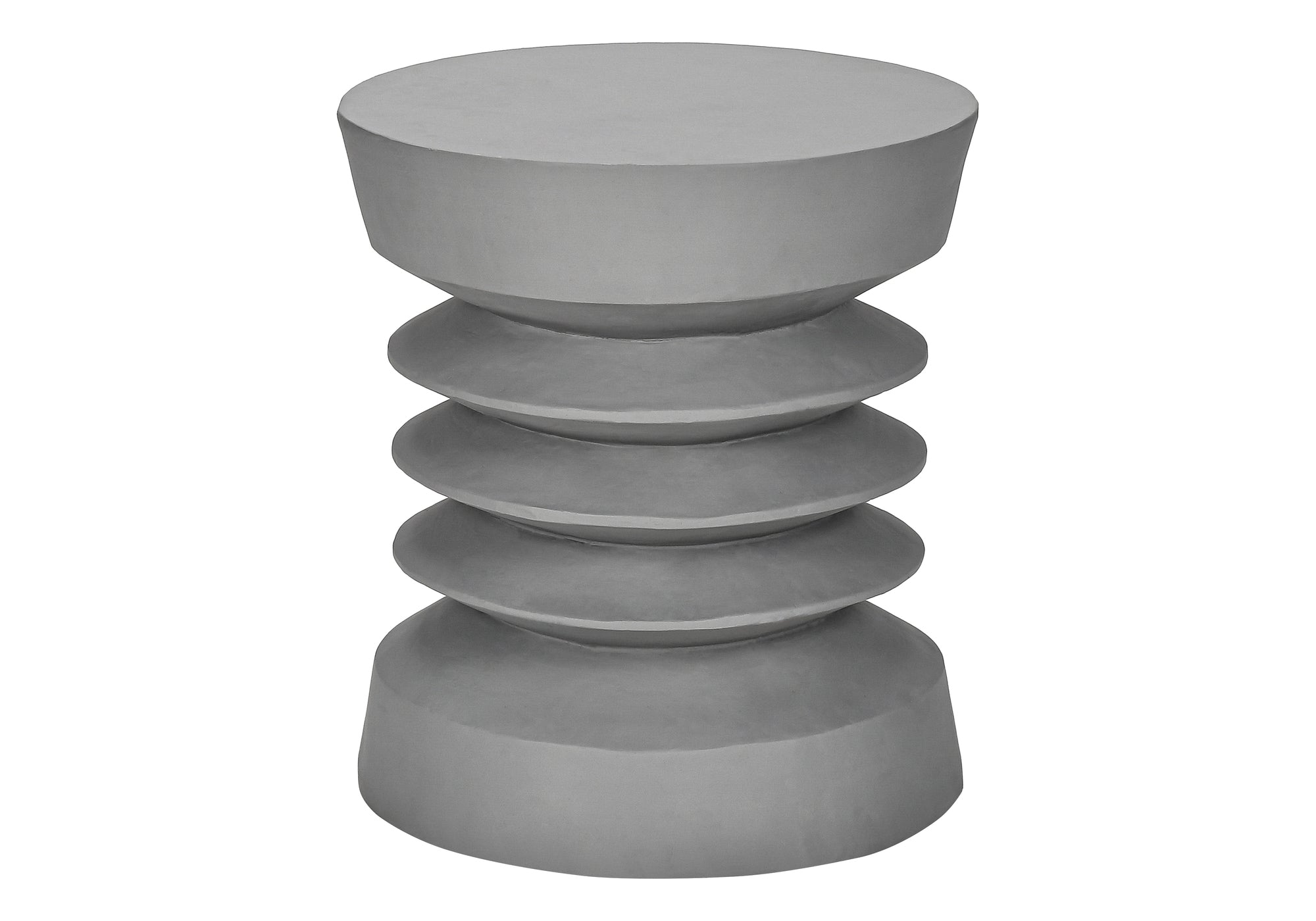 ACCENT TABLE - 25""H / GREY INDOOR OR OUTDOOR