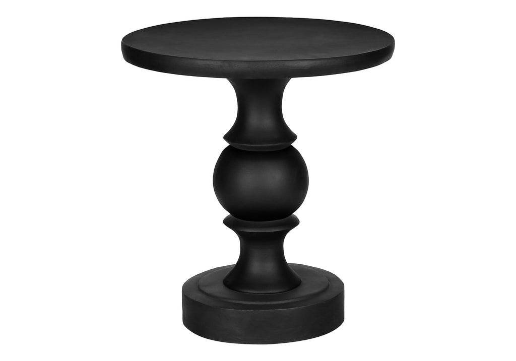 ACCENT TABLE - 25""H / BLACK INDOOR OR OUTDOOR
