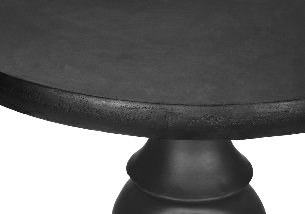 ACCENT TABLE - 25""H / BLACK INDOOR OR OUTDOOR