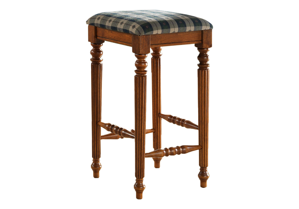 BARSTOOL - 2PCS / 29""H / DARK OAK SOLID WOOD