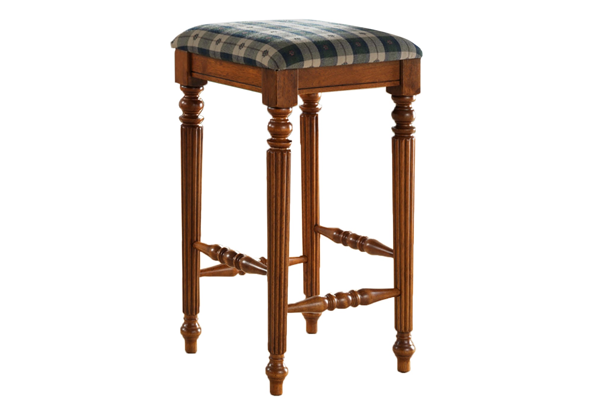 BARSTOOL - 2PCS / 29""H / DARK OAK SOLID WOOD