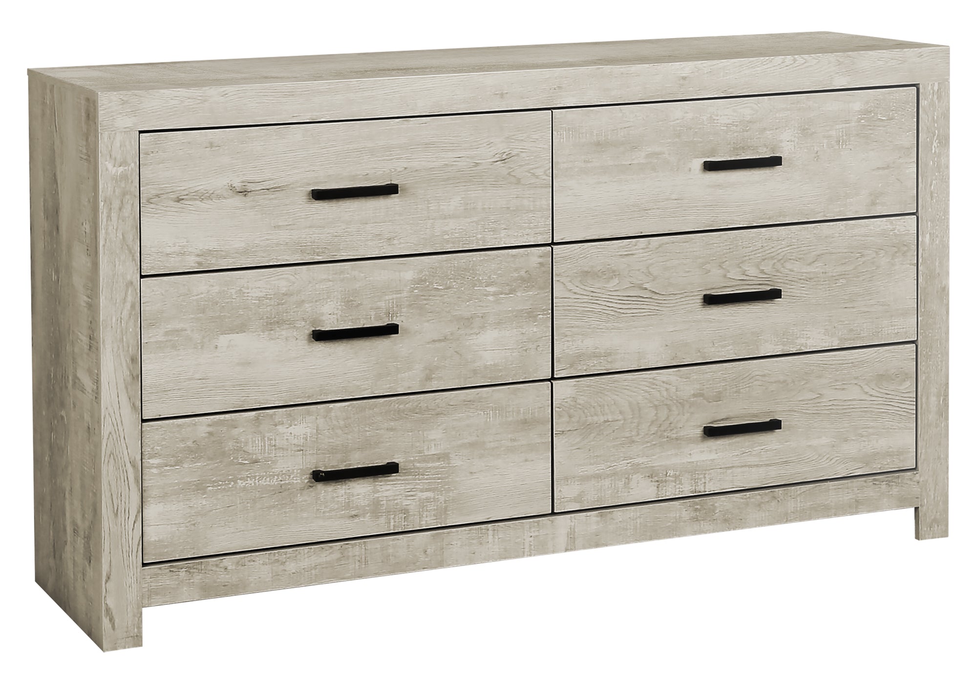 BEDROOM - 6 DRAWER DRESSER / BLEACHED OAK FINISH