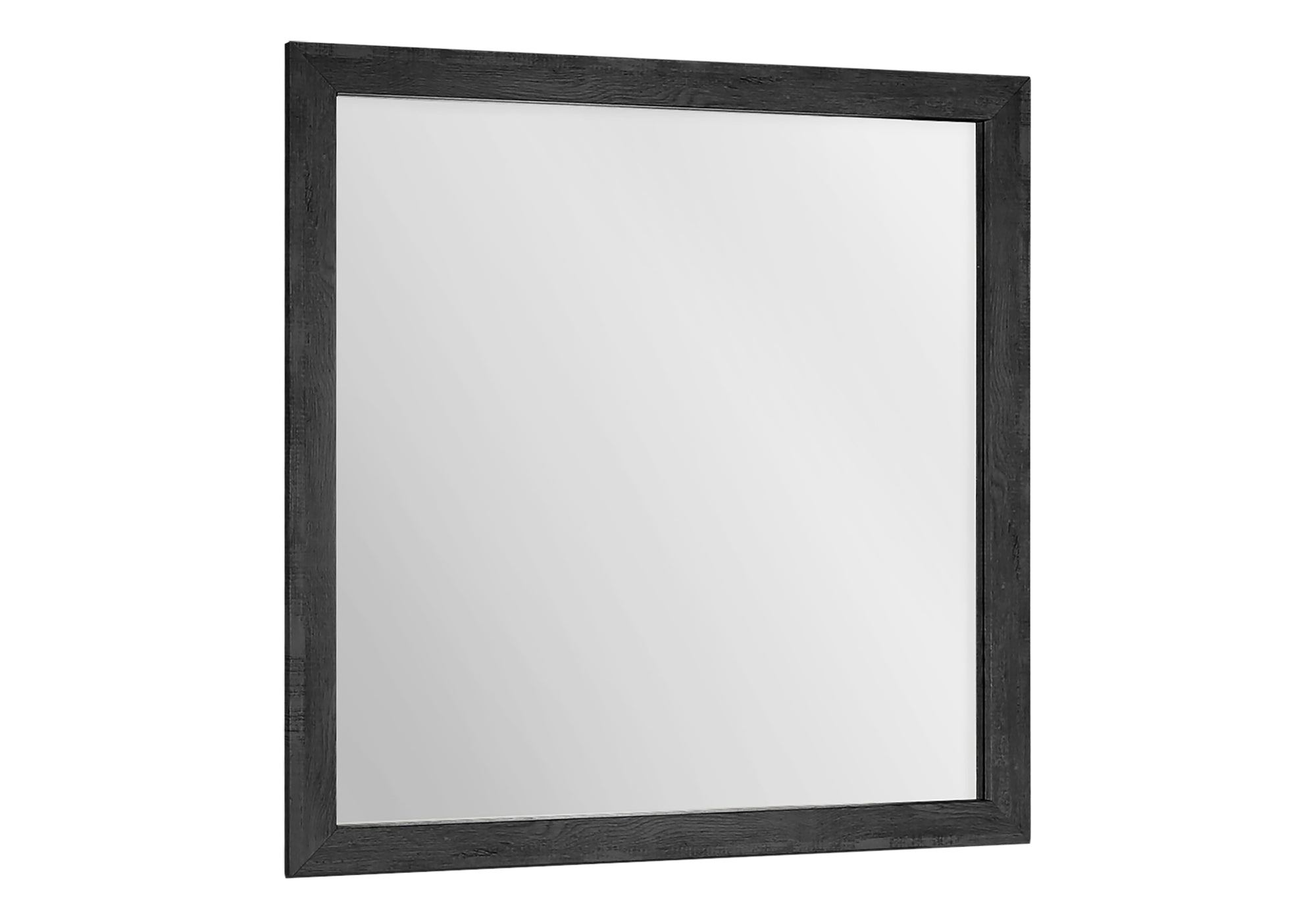 BEDROOM SET - WALL MIRROR / GRAPHITE GREY WOOD FINISH