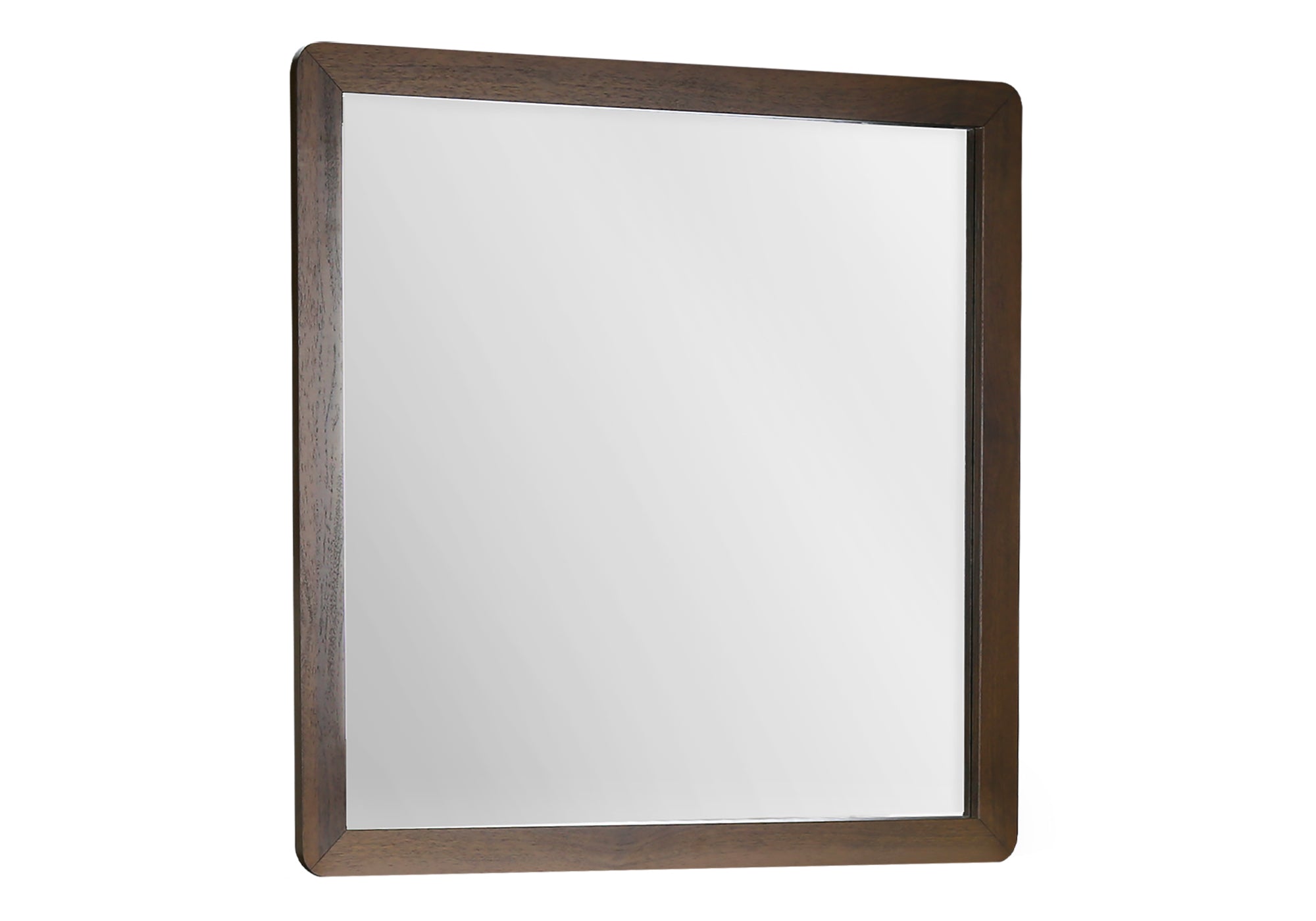 BEDROOM SET - WALL MIRROR / WALNUT FINISH