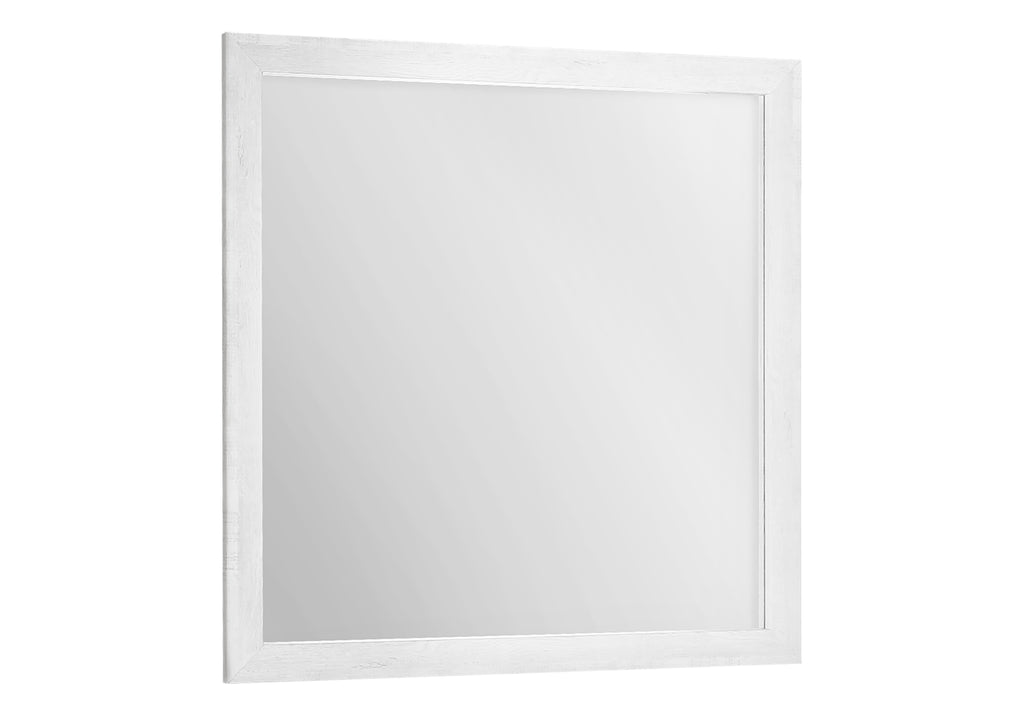 BEDROOM SET - WALL MIRROR / WHITE FINISH