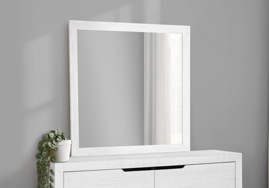 BEDROOM SET - WALL MIRROR / WHITE FINISH