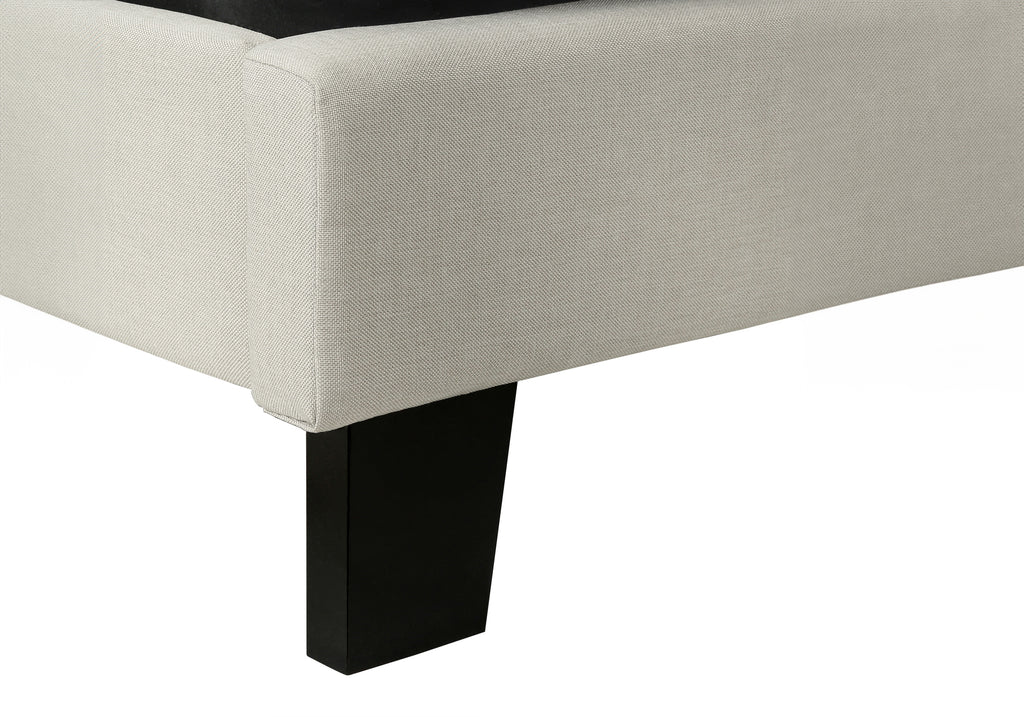 BED - QUEEN SIZE / BEIGE LINEN