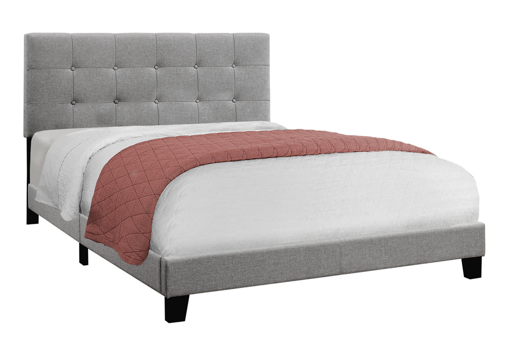BED - QUEEN SIZE / GREY LINEN