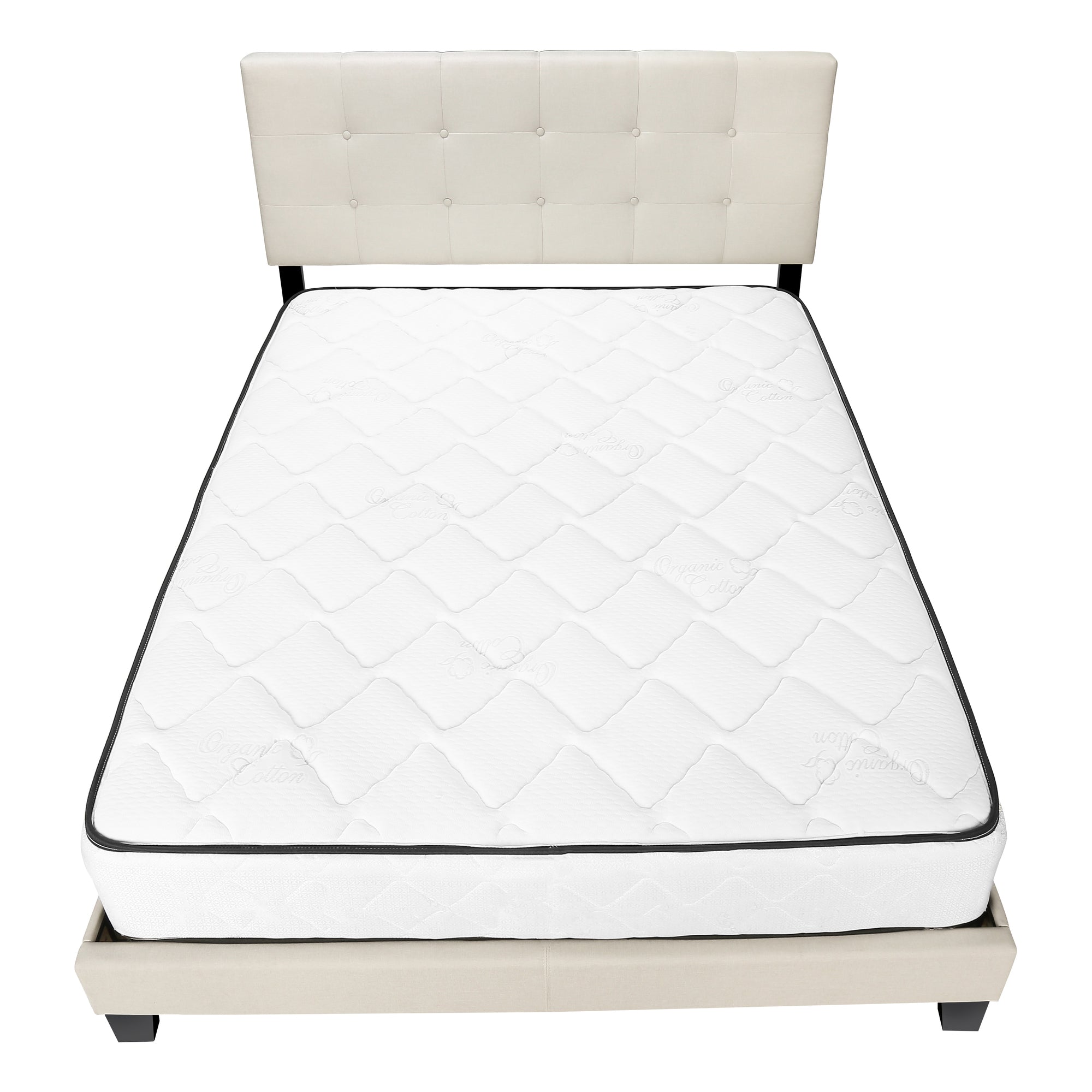 BED - QUEEN SIZE / BEIGE LINEN