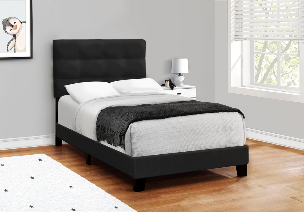 BED - TWIN SIZE / BLACK VELVET