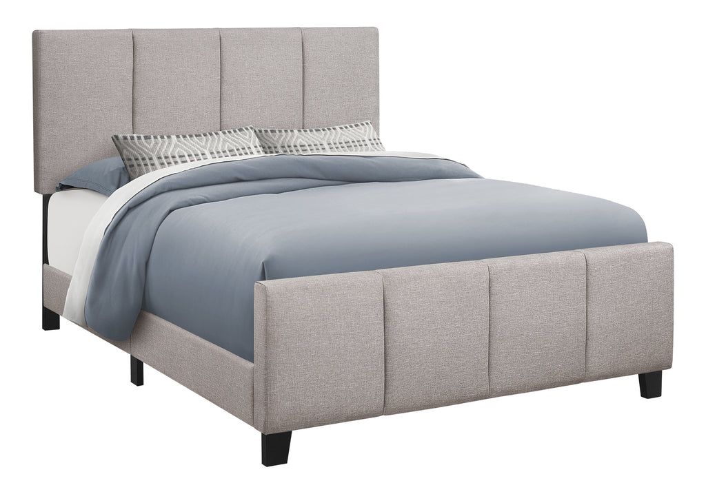 BED - QUEEN SIZE / GREY LINEN