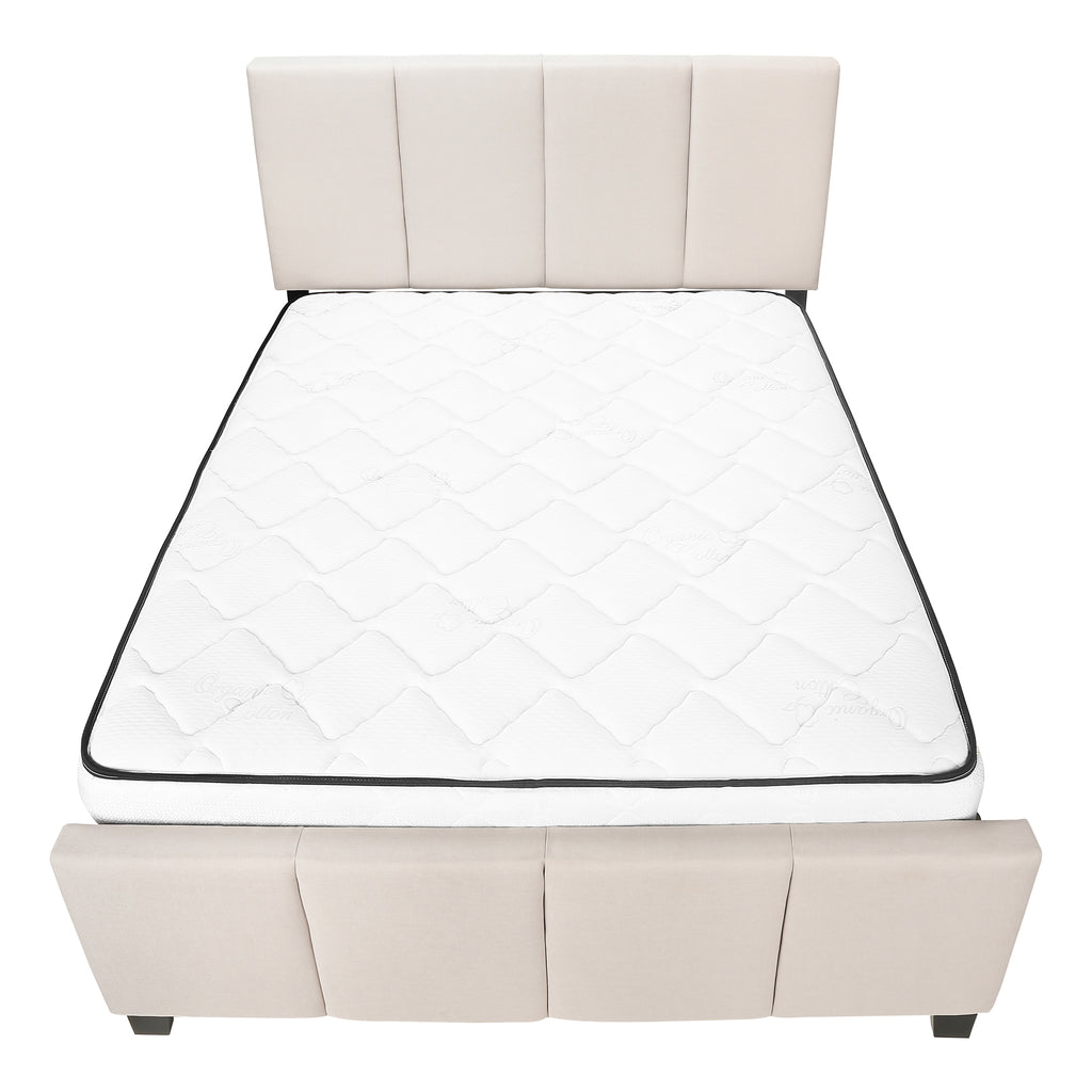 BED - QUEEN SIZE / BEIGE LINEN