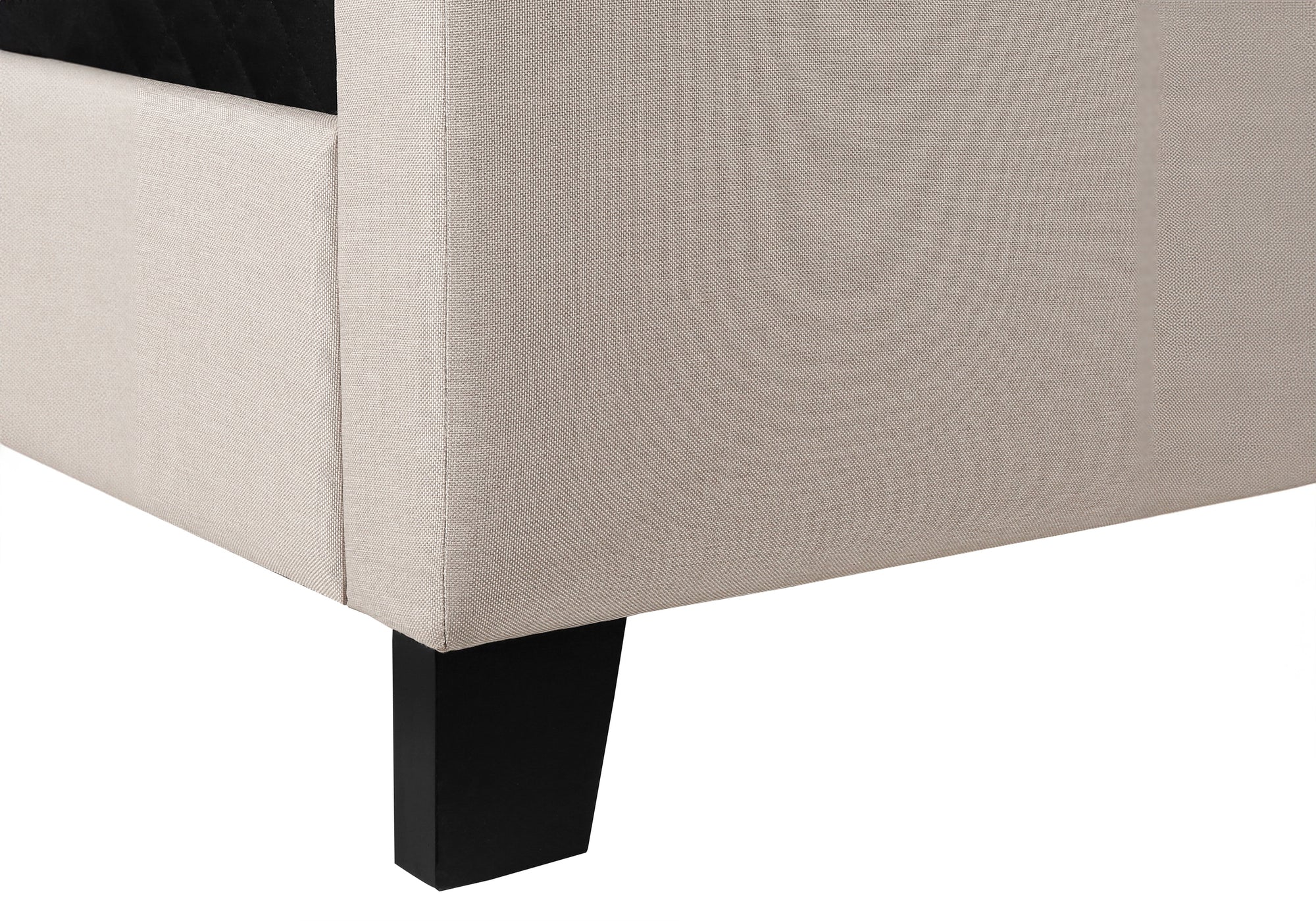 BED - QUEEN SIZE / BEIGE LINEN