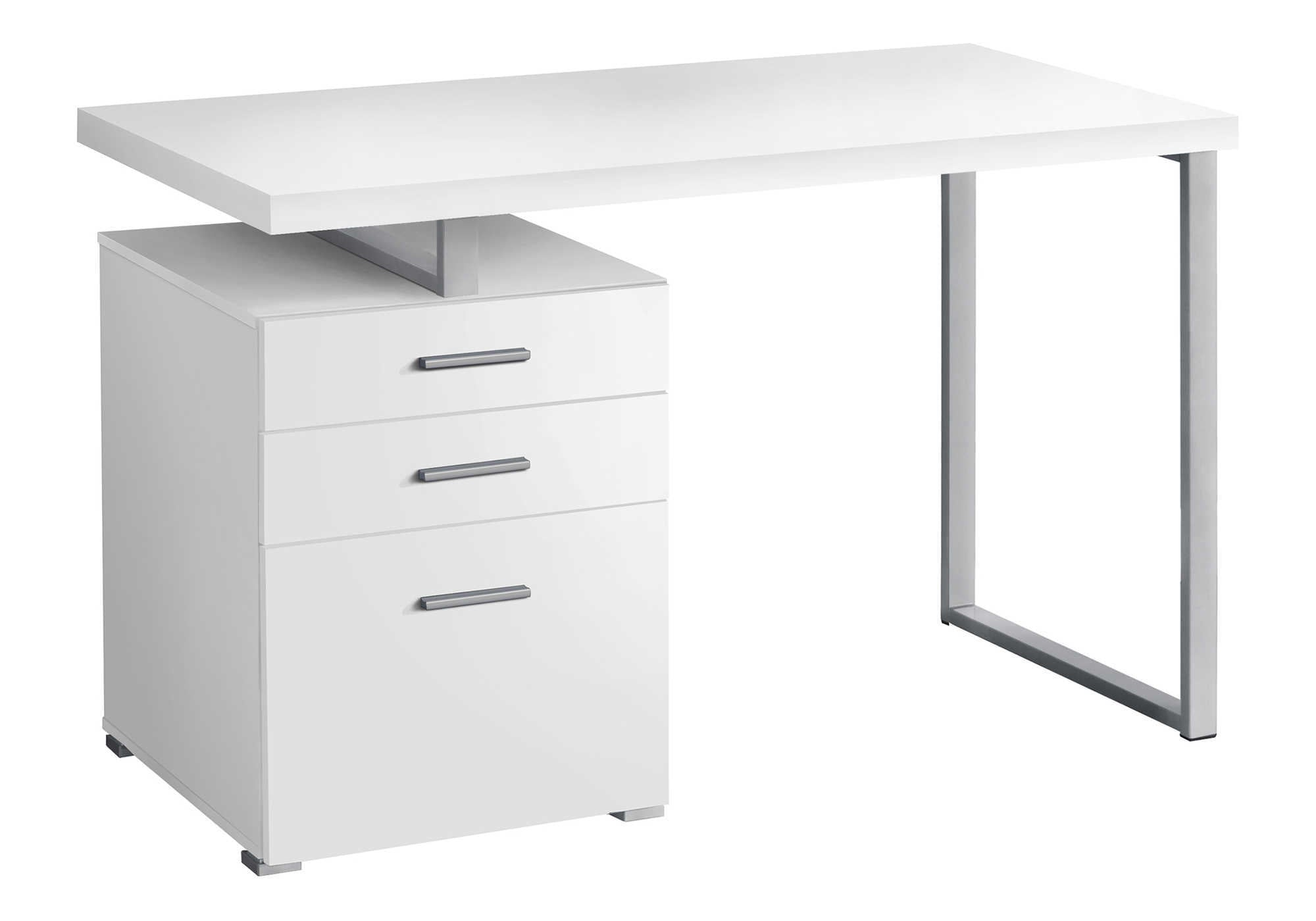 COMPUTER DESK - 48""L / WHITE LEFT OR RIGHT FACING