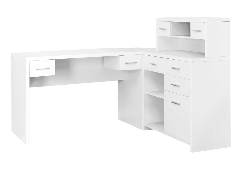 COMPUTER DESK - WHITE LEFT OR RIGHT FACING CORNER