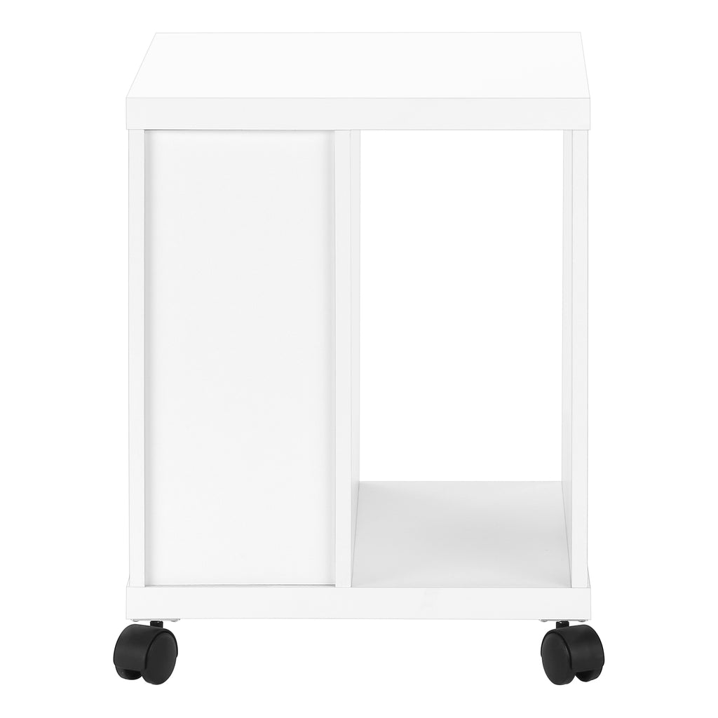 OFFICE CABINET - WHITE WITH 2 DRAWERS ON CASTORS