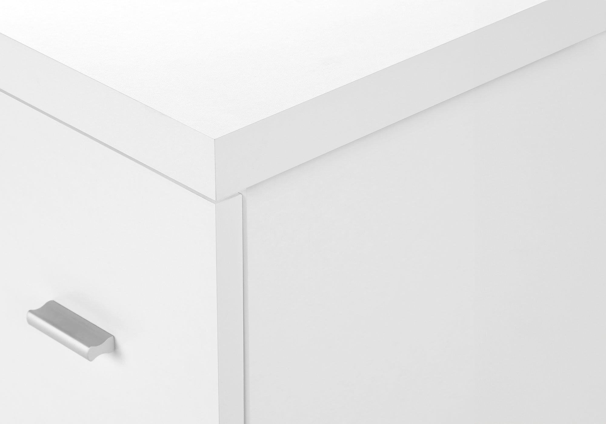 OFFICE CABINET - WHITE WITH 2 DRAWERS ON CASTORS
