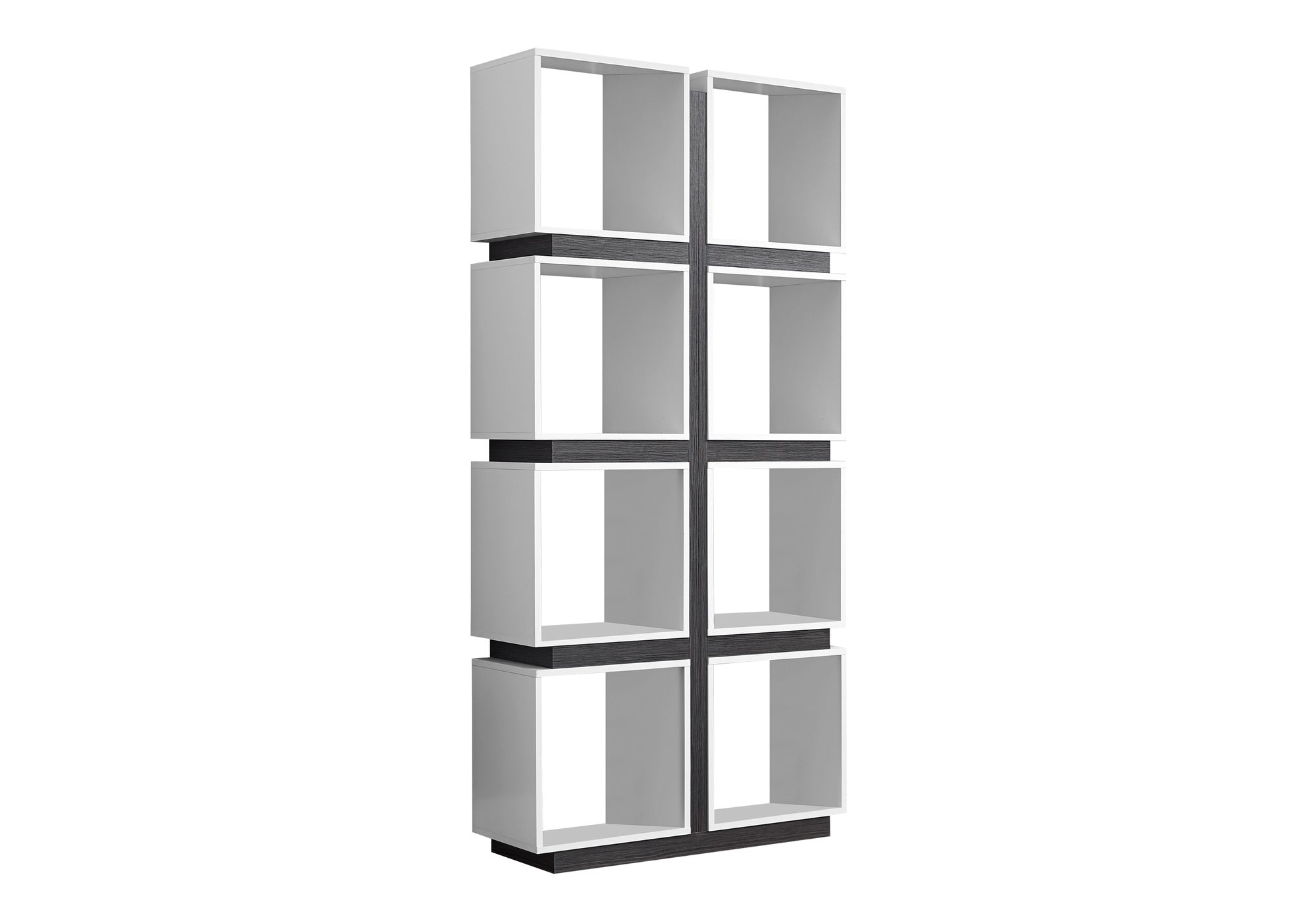 BOOKCASE - 71""H / WHITE / GREY