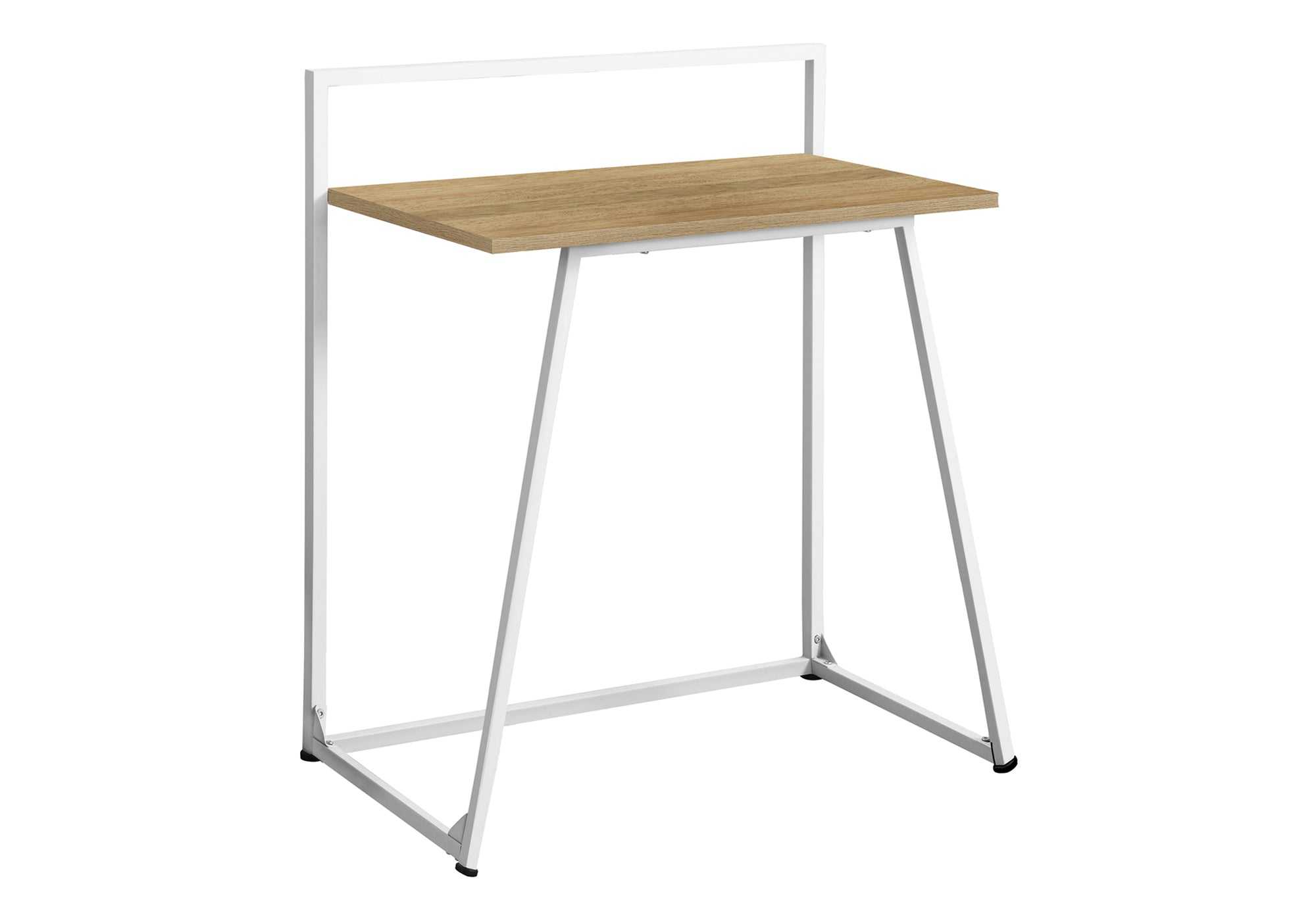 COMPUTER DESK - 30""L / JUVENILE NATURAL / WHITE METAL