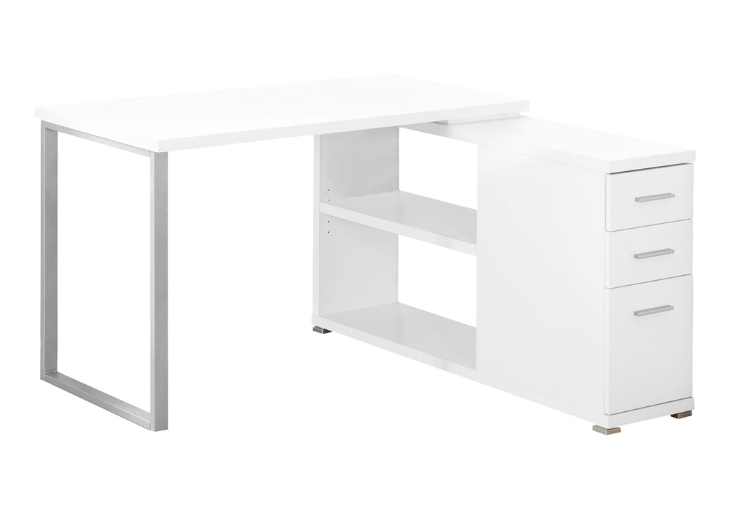 COMPUTER DESK - WHITE LEFT OR RIGHT FACING CORNER