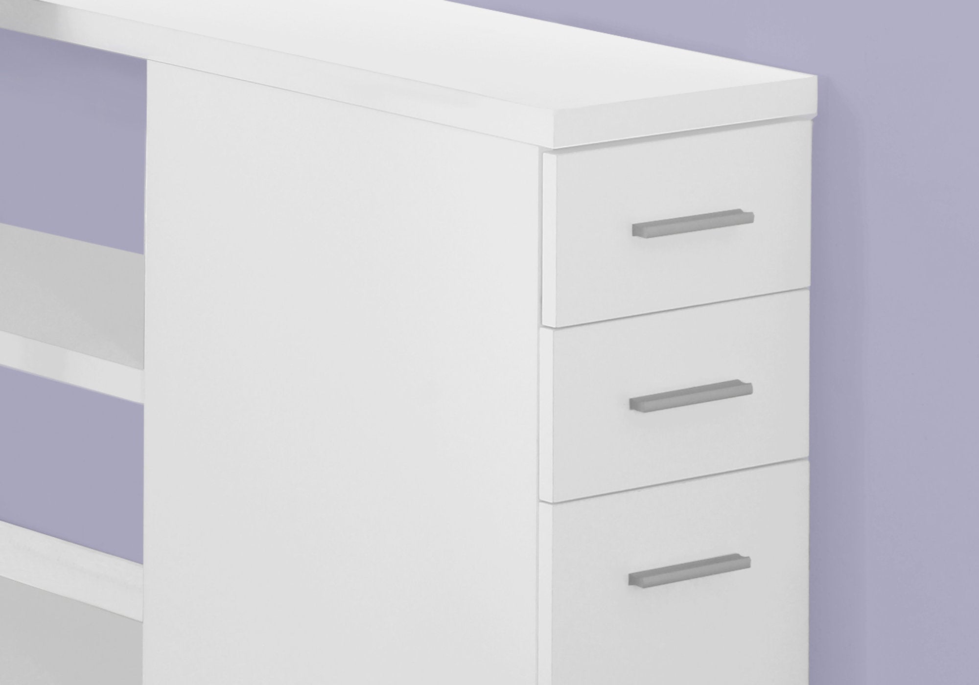 COMPUTER DESK - WHITE LEFT OR RIGHT FACING CORNER