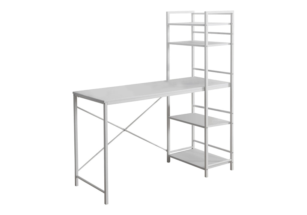 COMPUTER DESK - 48""L / WHITE TOP / WHITE METAL