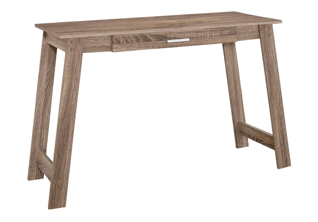 COMPUTER DESK - 42""L / DARK TAUPE WITH A STORAGE DRAWER