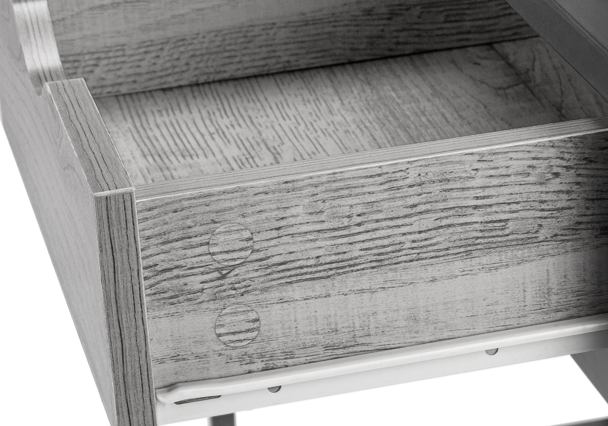 COMPUTER DESK - 42""L / GREY / DARK GREY METAL