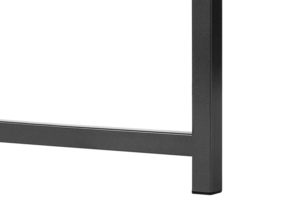 COMPUTER DESK - 42""L / GREY / DARK GREY METAL