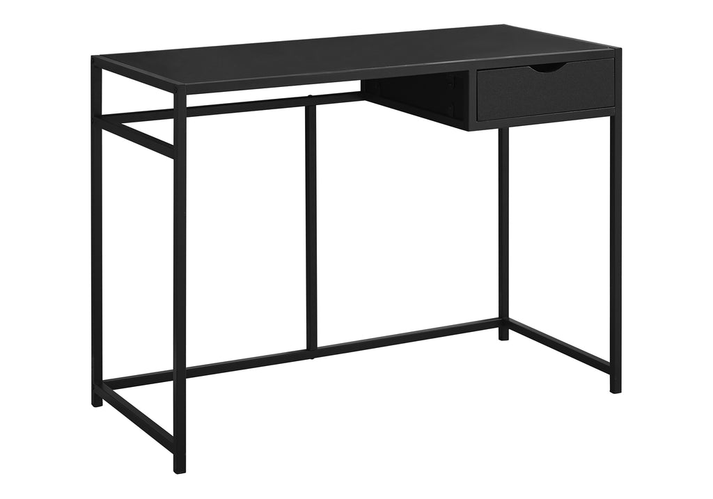 COMPUTER DESK - 42""L / BLACK / BLACK METAL