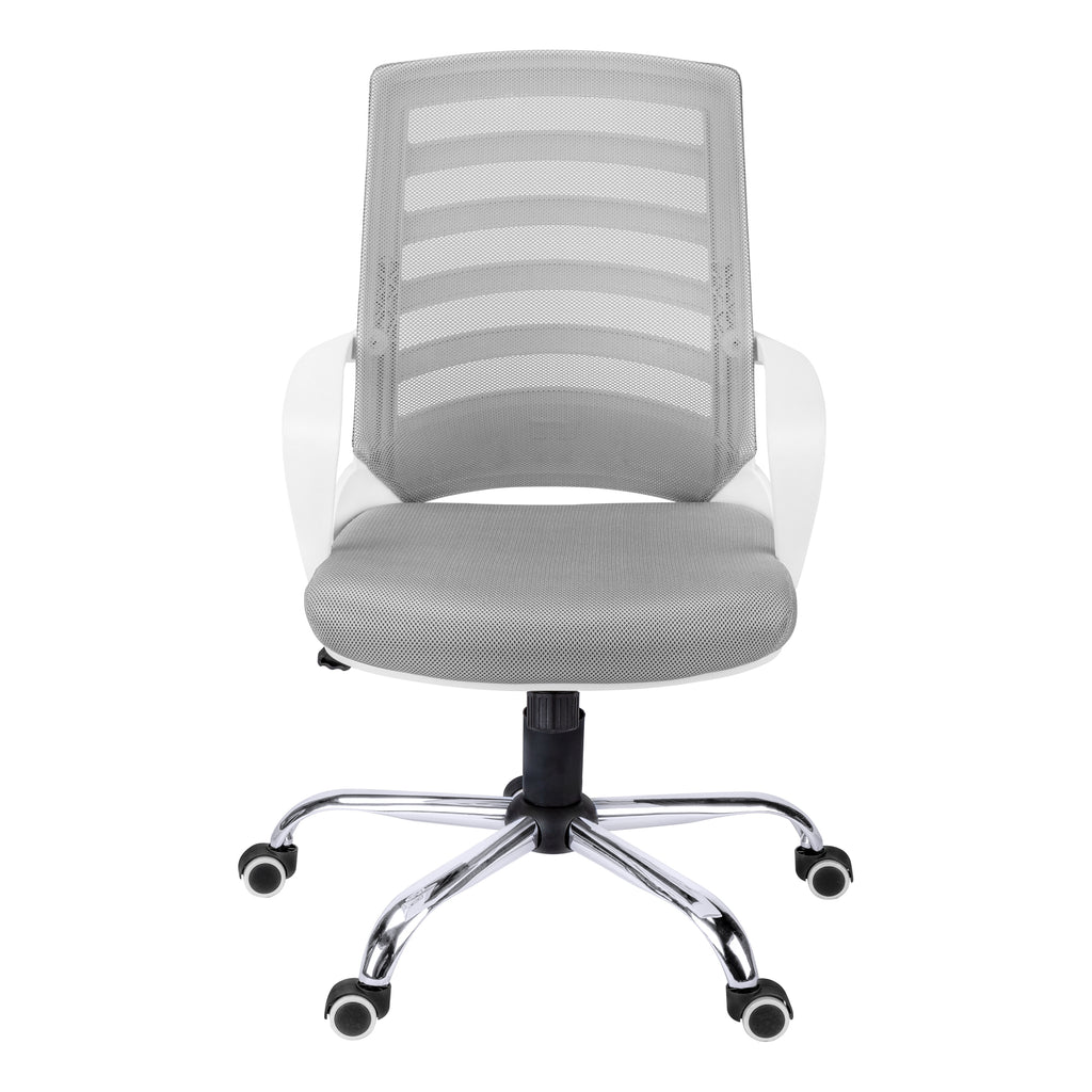 OFFICE CHAIR - WHITE / GREY MESH / MULTI POSITION