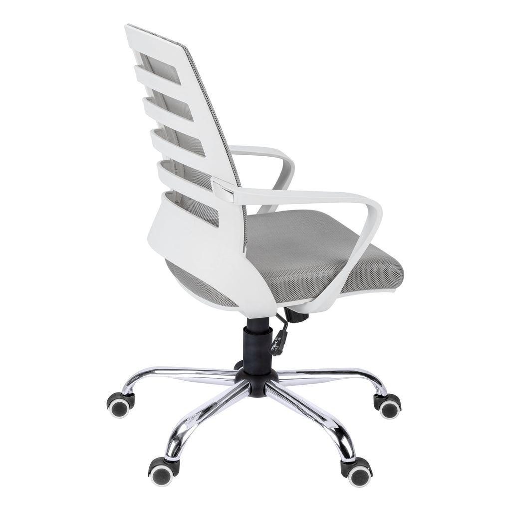 OFFICE CHAIR - WHITE / GREY MESH / MULTI POSITION