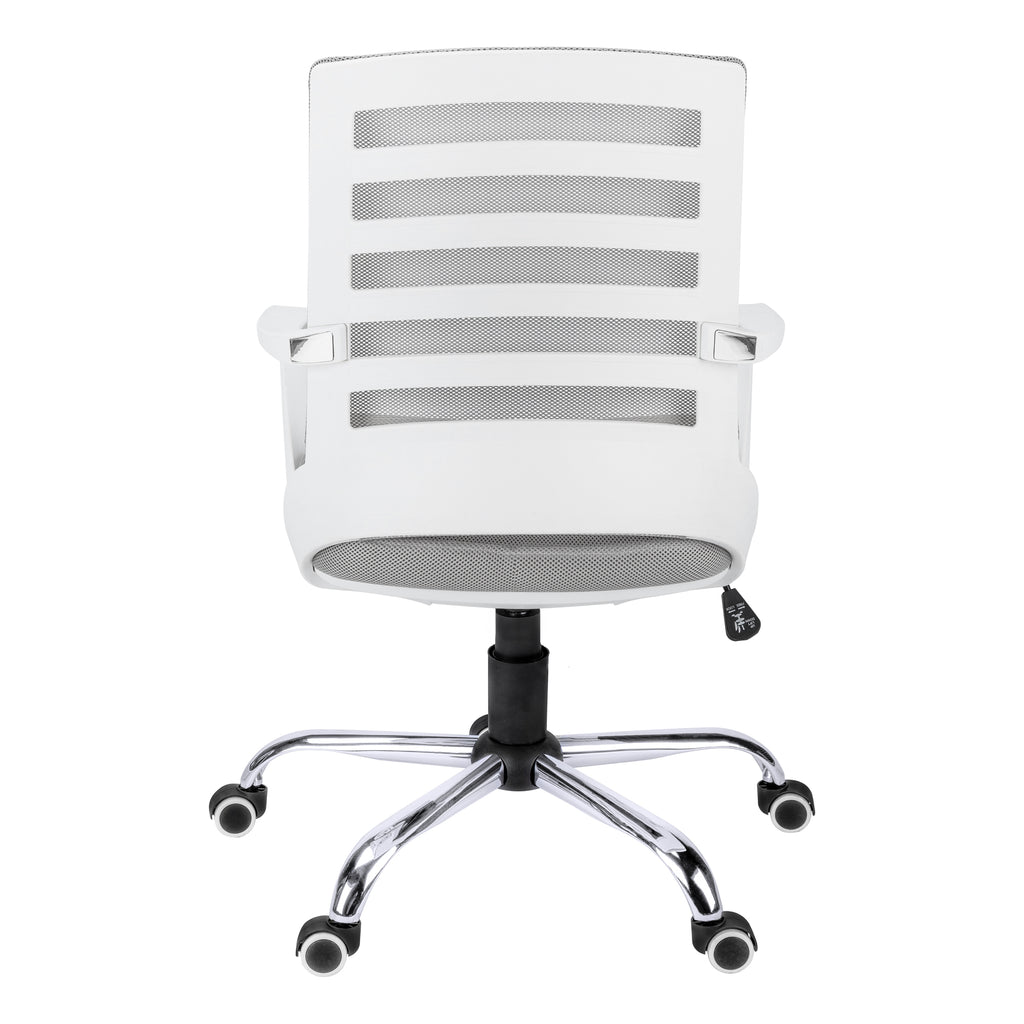 OFFICE CHAIR - WHITE / GREY MESH / MULTI POSITION