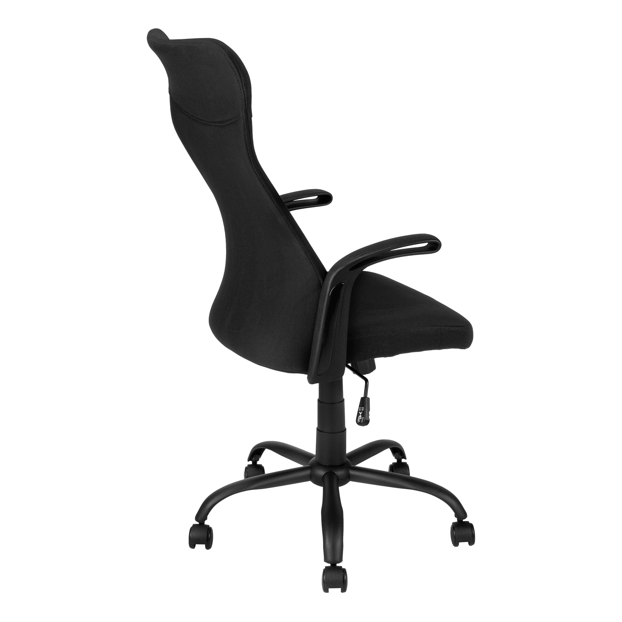 OFFICE CHAIR - BLACK / BLACK FABRIC / MULTI POSITION