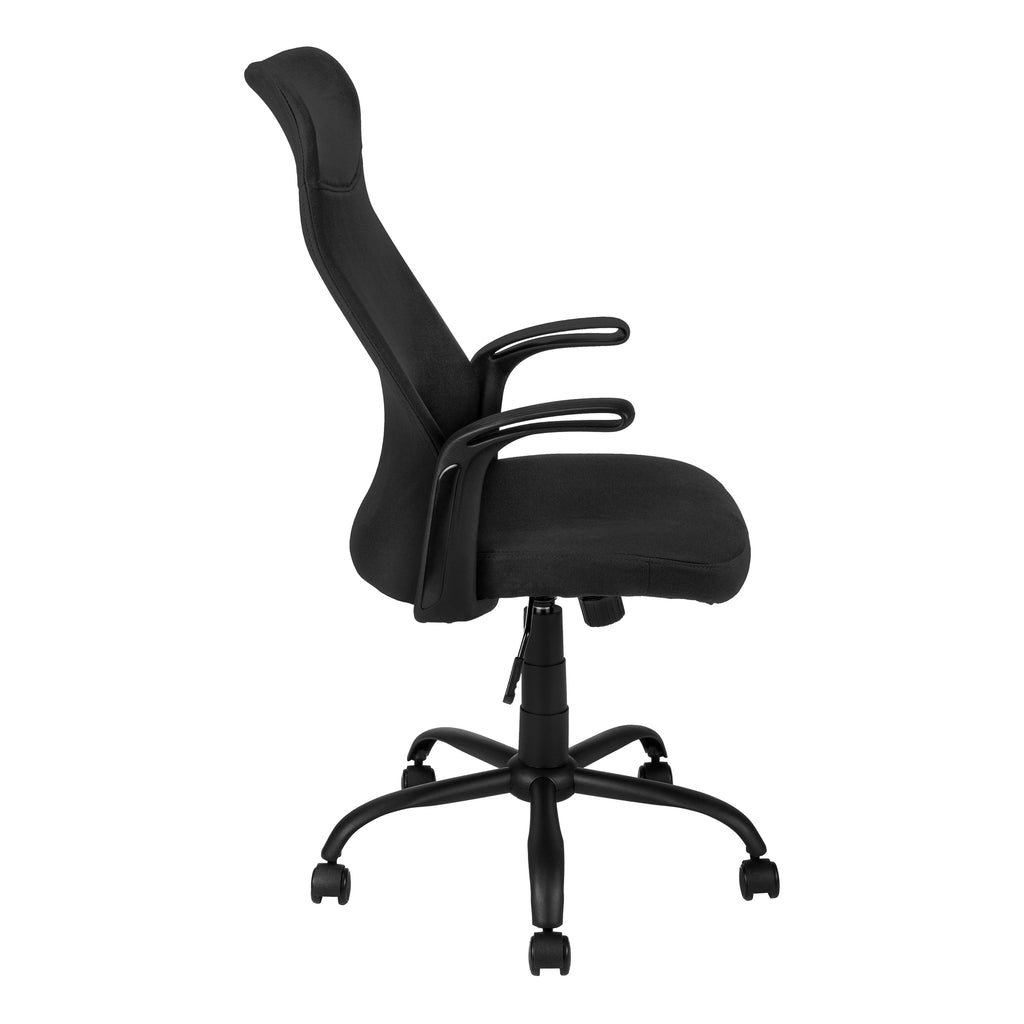 OFFICE CHAIR - BLACK / BLACK FABRIC / MULTI POSITION
