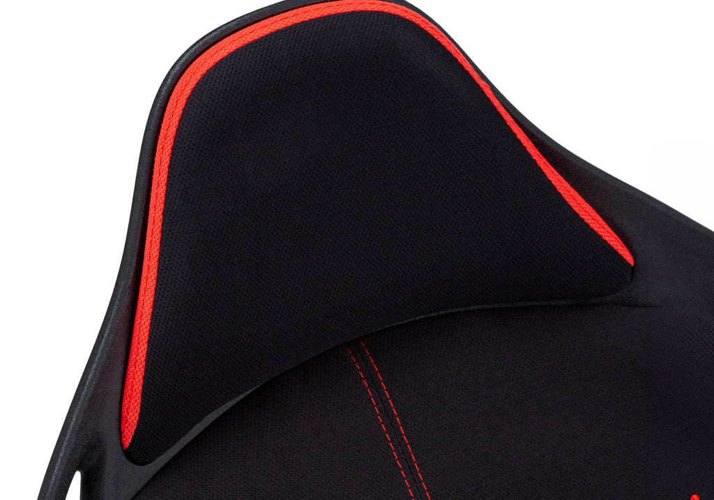 OFFICE CHAIR - BLACK / RED FABRIC / MULTI POSITION