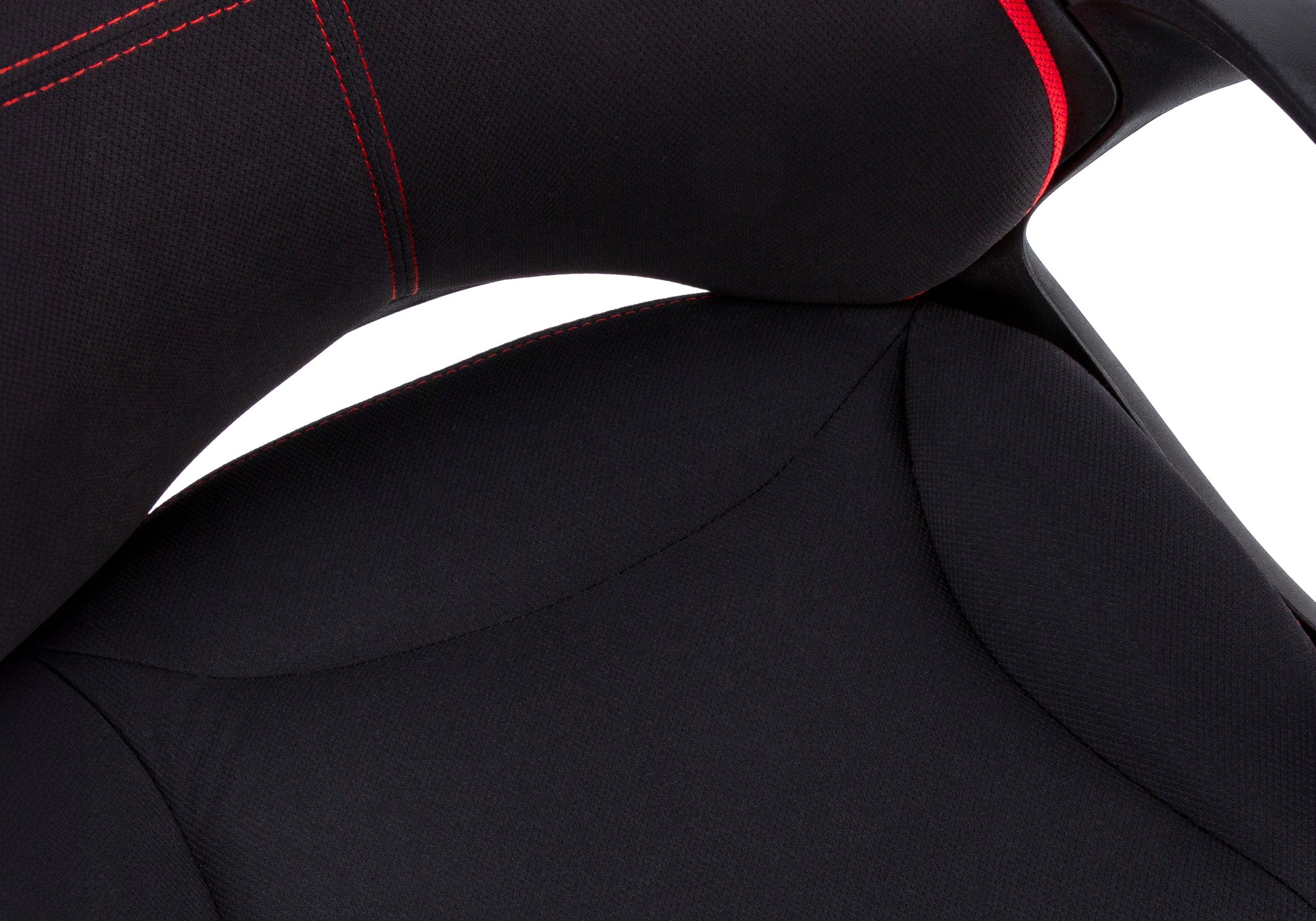 OFFICE CHAIR - BLACK / RED FABRIC / MULTI POSITION