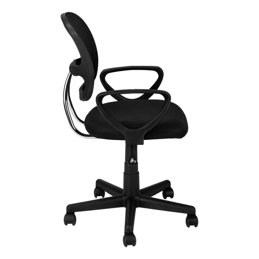 OFFICE CHAIR - BLACK MESH JUVENILE / MULTI-POSITION
