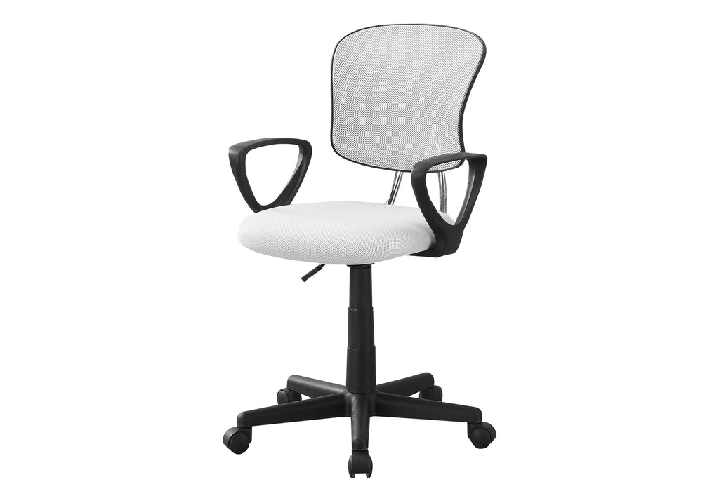 OFFICE CHAIR - WHITE MESH JUVENILE / MULTI-POSITION