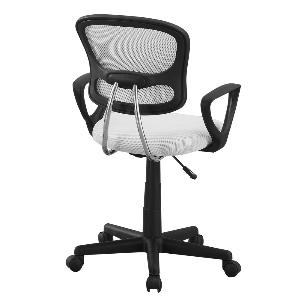 OFFICE CHAIR - WHITE MESH JUVENILE / MULTI-POSITION