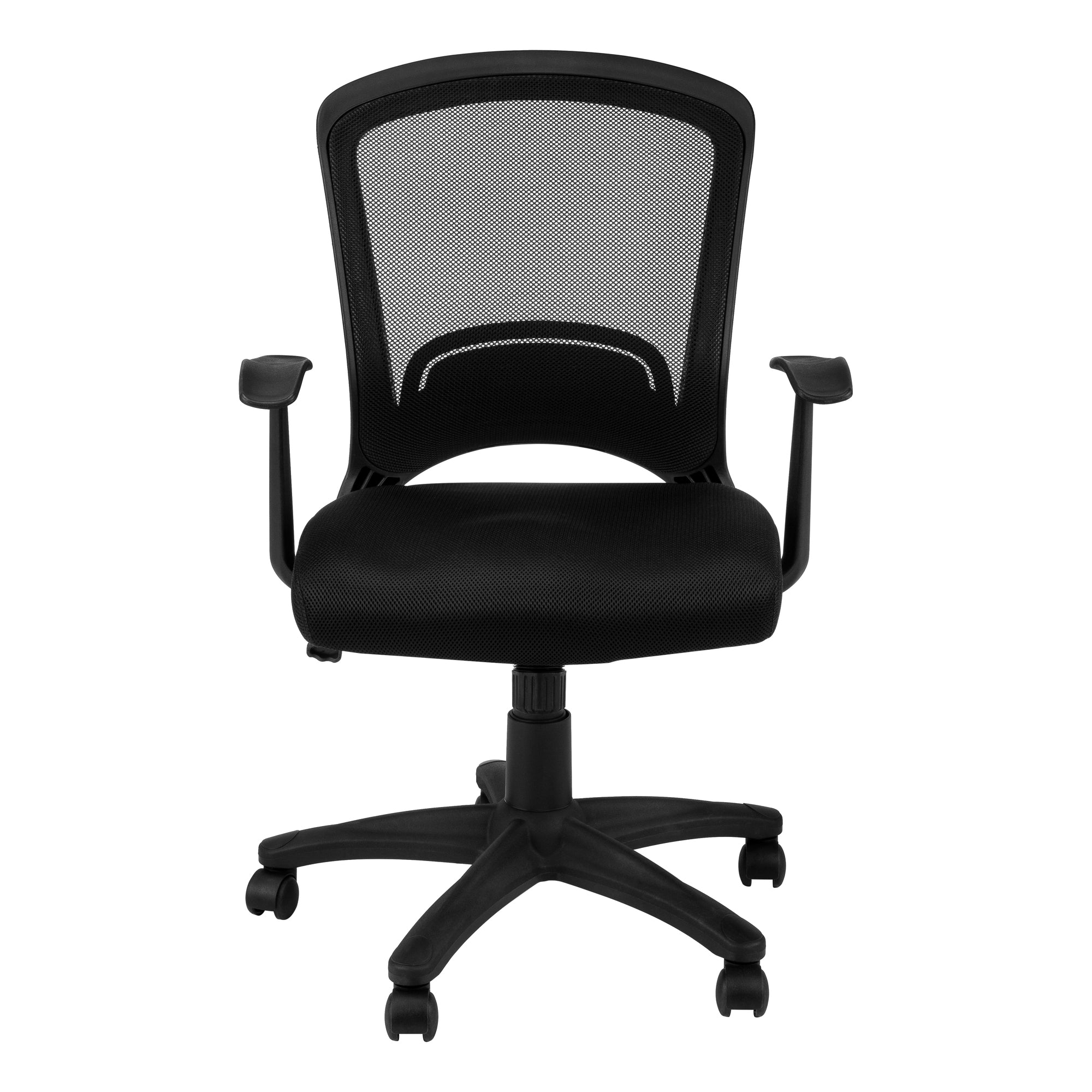 OFFICE CHAIR - BLACK MESH MID-BACK / MULTI-POSITION