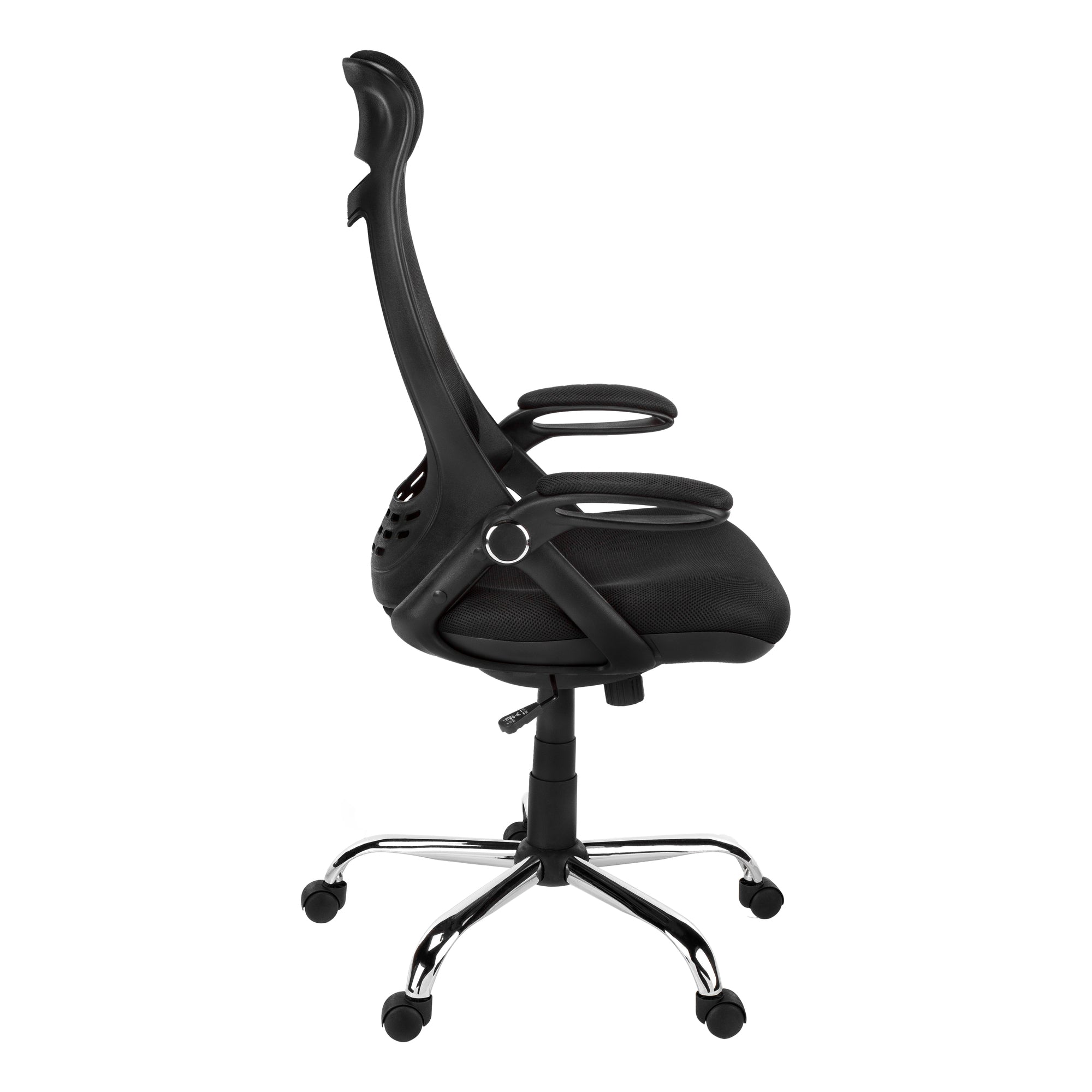 OFFICE CHAIR - BLACK MESH / CHROME HIGH-BACK EXECUTIVE