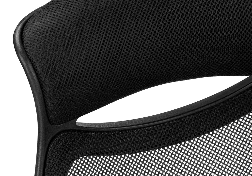 OFFICE CHAIR - BLACK MESH / CHROME HIGH-BACK EXECUTIVE
