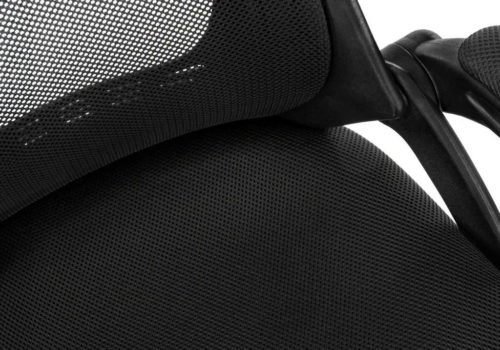 OFFICE CHAIR - BLACK MESH / CHROME HIGH-BACK EXECUTIVE