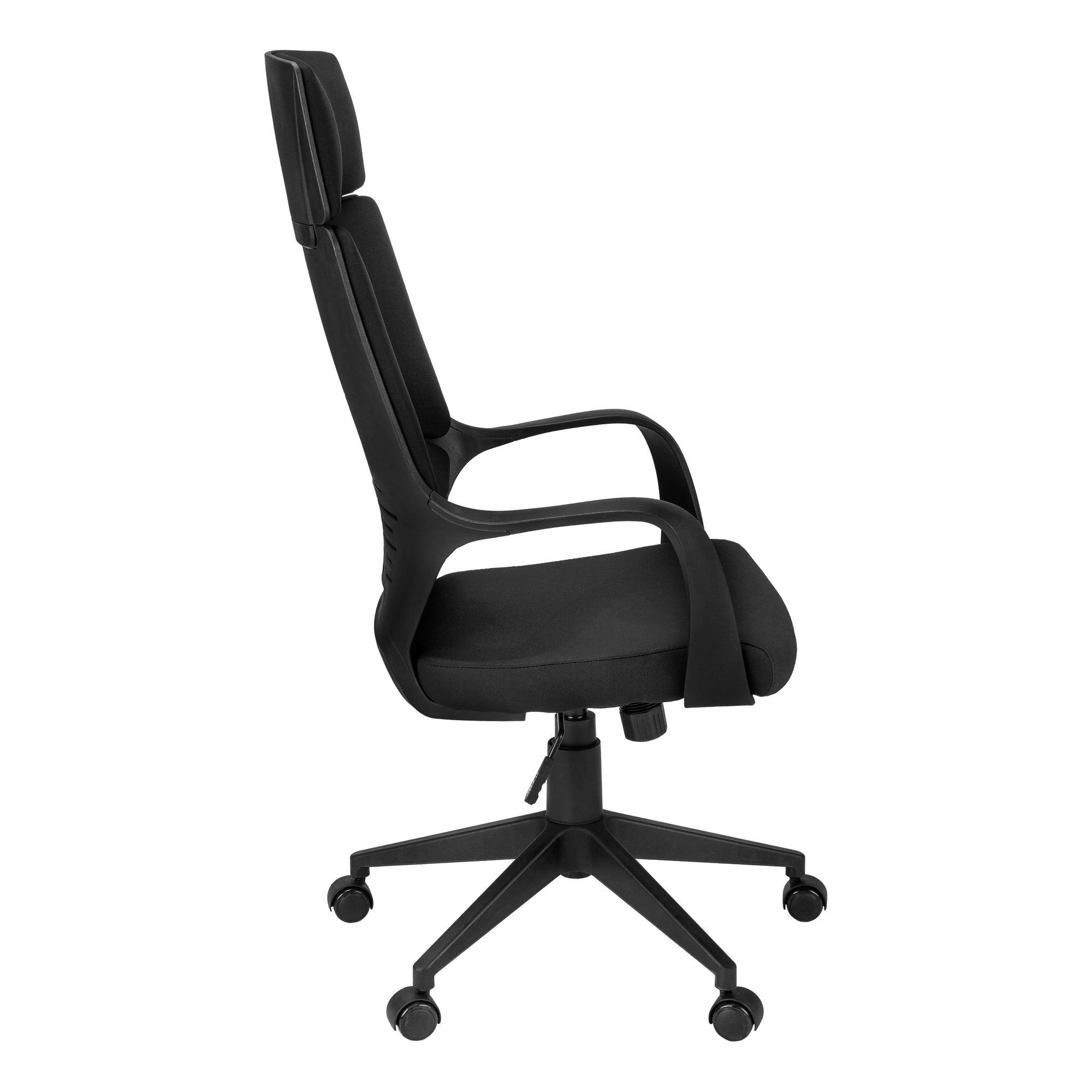 OFFICE CHAIR - BLACK / BLACK FABRIC / HIGH BACK EXECUTIVE