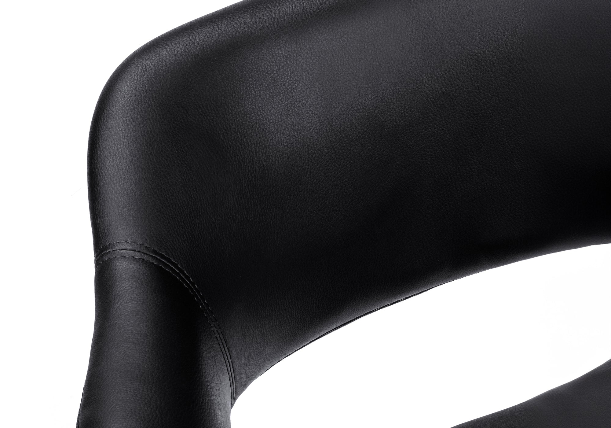 OFFICE CHAIR - BLACK / CHROME METAL HYDRAULIC LIFT BASE