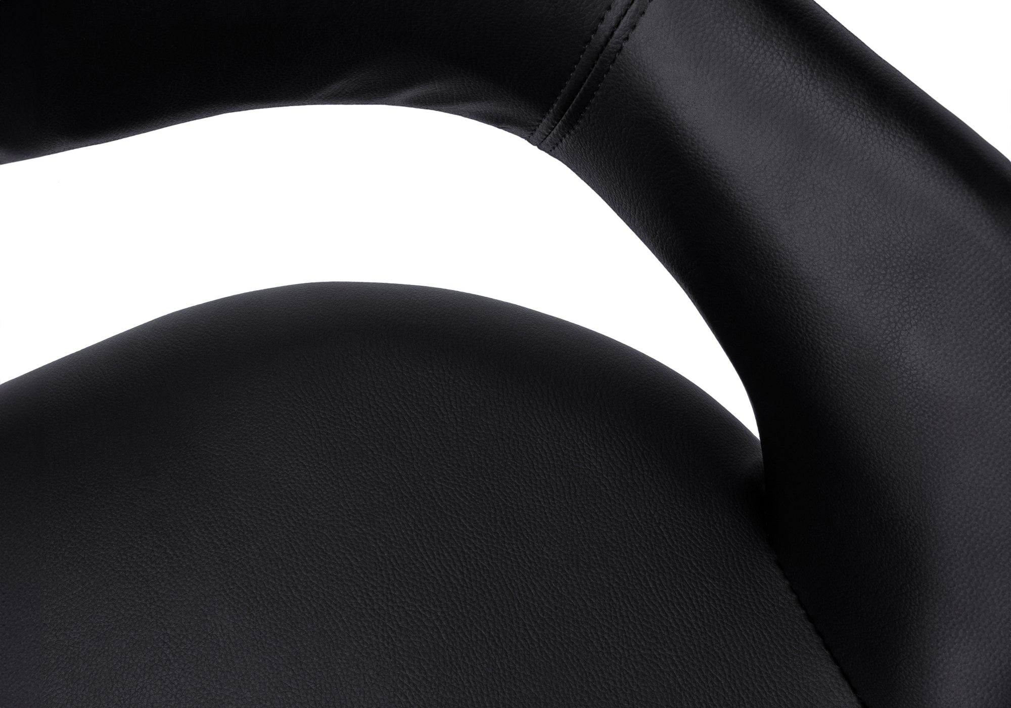 OFFICE CHAIR - BLACK / CHROME METAL HYDRAULIC LIFT BASE