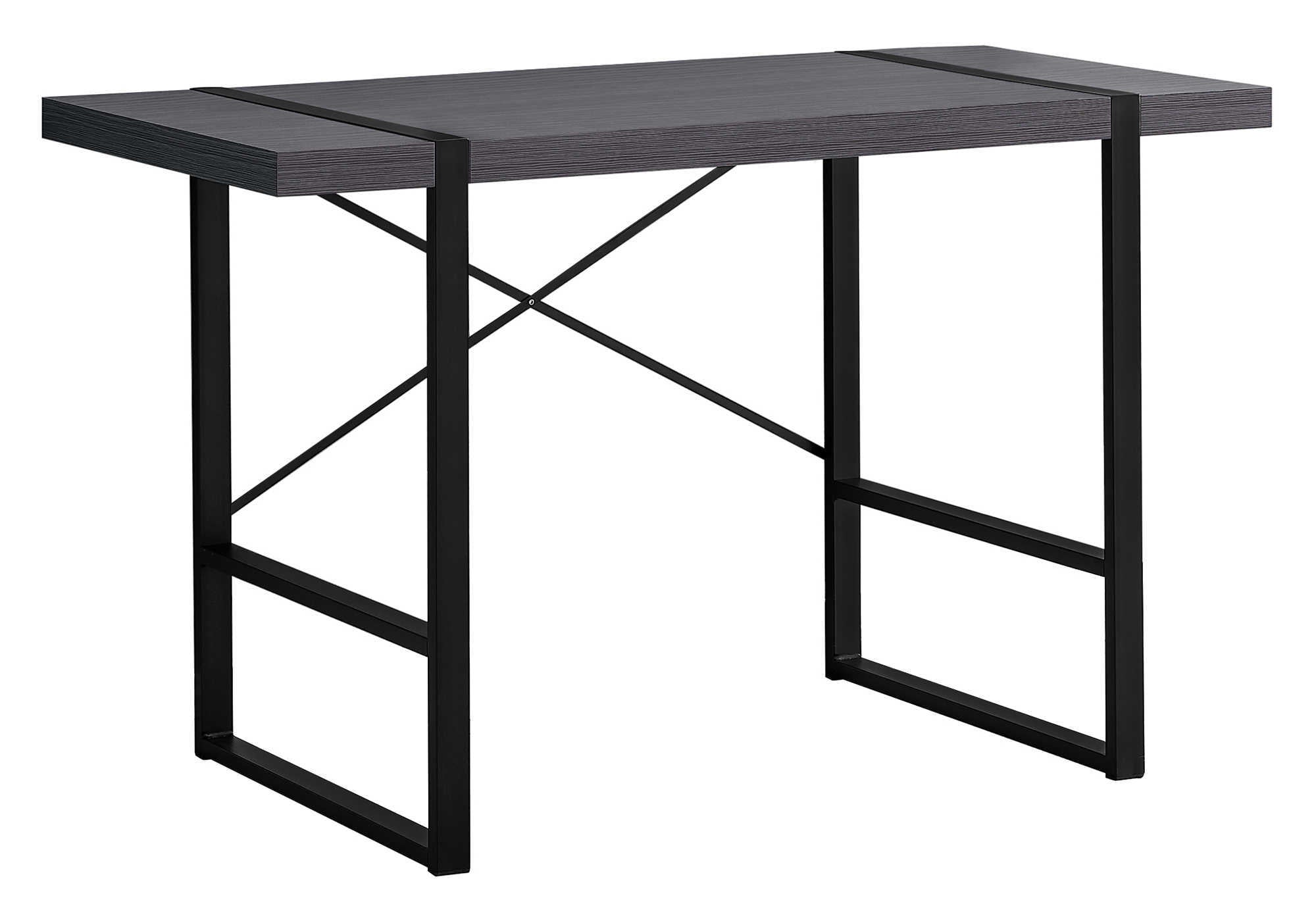 COMPUTER DESK - 48""L / GREY / BLACK METAL