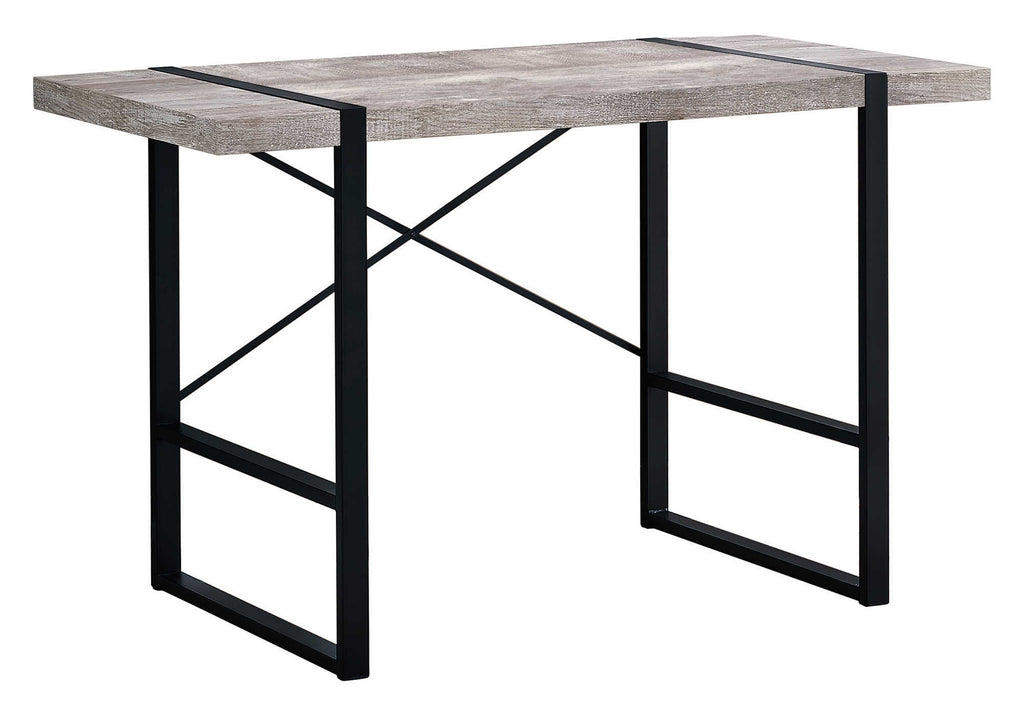 COMPUTER DESK - 48""L / TAUPE RECLAIMED WOOD / BLACK METAL
