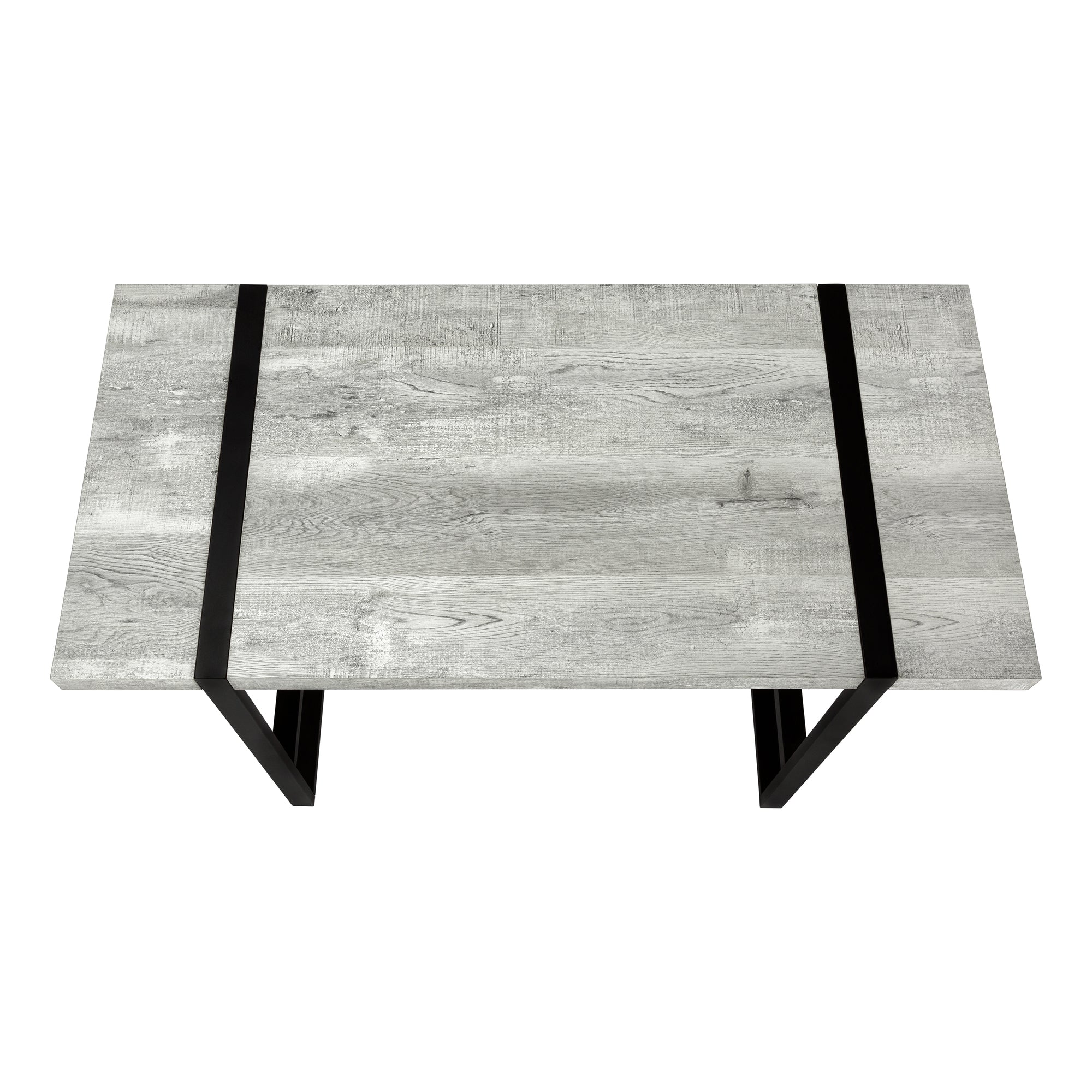 COMPUTER DESK - 48""L / GREY RECLAIMED WOOD / BLACK METAL